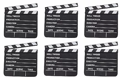 6 Hollywood Clapboard Clapper Clap Boards Movie Sign Director's Prop Chalkboard • $14.87