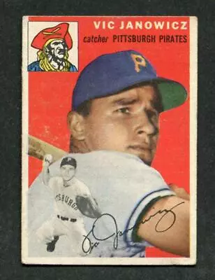 1954 Topps #16 Vic Janowicz Pittsburgh Pirates Baseball Card • $6.95