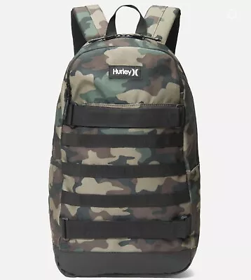 Hurley No Comply Camouflage Backpack Camo Skateboard Surf New • $37.95