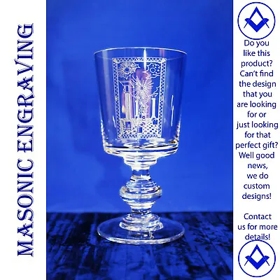 £79.95 • Buy Masonic Tracing Board Glass Glass ~ Finely Engraved ~ Bespoke ~ 