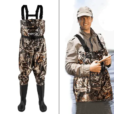 Nylon PVC Adult Waders Chest Bootfoot Fihsing Hunt Agriculture Working Wader New • $59.99