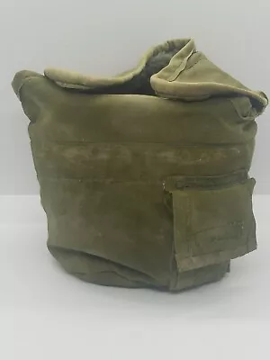 Vintage U.S. Army Military Canteen Green Case With Metal Cup Stand Belt Buckle • $49.99