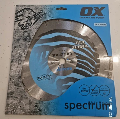 £0.99 • Buy Ox Spectrum  ☆300mm☆ Diamond Blade New☆20mm Bore  Dual Purpose Concrete Asphalt 