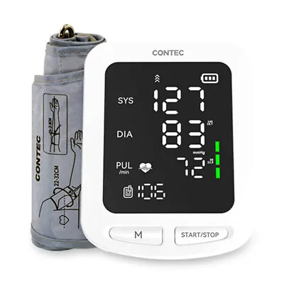 CONTEC Electronic Sphygmomanometer Automatic Upper Arm Blood Pressure Monitor  • $18.99