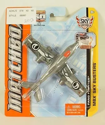 Matchbox Skybusters Silver/White Fang Fighter Mint On Card • $18