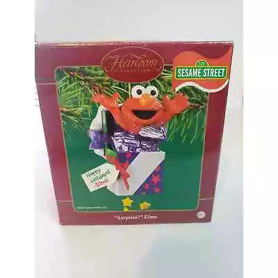 Carlton Cards 2003 Surprise Elmo From Sesame Street Ornament Holidays Package • $15