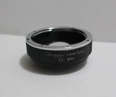 🌟 Zhongyi Lens Turbo EF-M43 Adapter For Micro Four Thirds (MFT) Cameras • $69.99