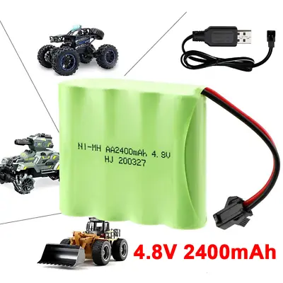 4.8V 2400mAh Battery Rechargeable For Electric Toy Remote Control Car Boat Ship • £10.89