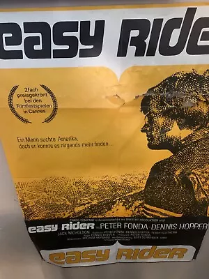 Easy Rider Vintage German Poster • $100