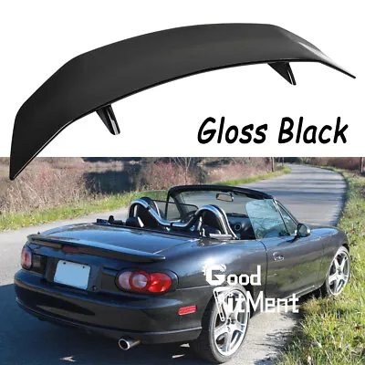 For Mazda Miata 1990-2005 46  Rear Trunk Spoiler Tail Wing Glossy Black GT Style • $89.35