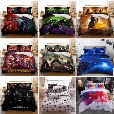 Hulk Superhero Marvel Duvet Cover Bedding Set Pillowcase Single Double King Size • £20.99