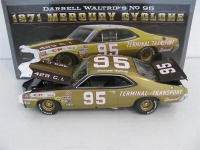 Autographed University Of Racing 1971 Darrell Waltrip #95 Mercury Cyclone 1/24 • $99.99