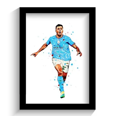 Manchester City | Rodri | Framed Art Print Poster. • £15.99