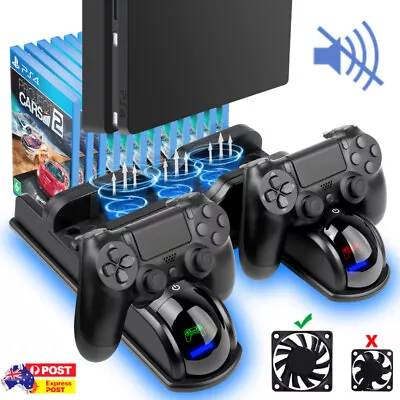 $36.99 • Buy Vertical Cooling Stand For Playstation 4 Console PS4 Dualshock Controller Games
