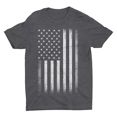 Premium Soft Ringspun USA Flag Retro Lightweight T-Shirt • $14.99