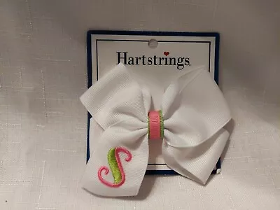 Hartstrings Monogrammed Hair Bow - Letter S • $13.33