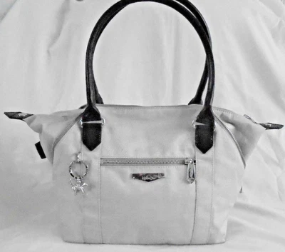 £54 • Buy Kipling Art City  Large Bag With Leather Straps- Woven Cream
