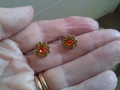 £18.50 • Buy A Pair Of 1960's Vintage Parisian  AGATHA  Earrings For Pierced Ears.