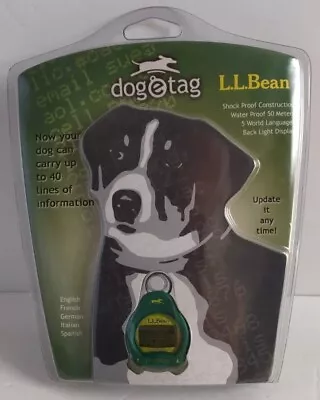 L.L.Bean Dog-e-Tag Electronic Message Display Dog Tag 5 Languages  • $8.99