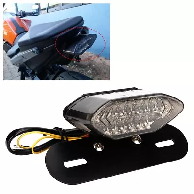 Auto Vintage Motorcycle LED Tail Light Turn Signal Lamp Taillight For (Smoking ) • $15.27