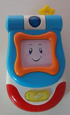 B&M Baby Flip Up Mobile Phone Toy With Mirror Lights Sounds & Songs • £1.50