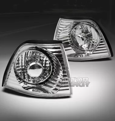 92-98 Bmw E36 3 Series 4dr Sedan Corner Signal Parking Lights Lamp Clear Crystal • $26.95