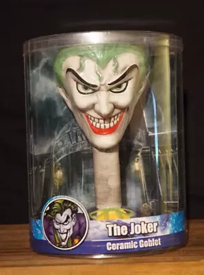 DC COMICS The Joker Ceramic Goblet Wine Drinking Glass Monogram International • $128