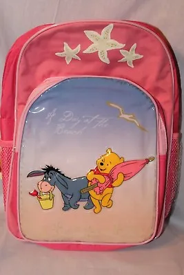 New With Tag Winnie The Pooh  11  X 13  Disney Pink Backpack • $13.99