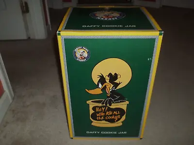 New Rare 1996 Daffy Duck Warner Bros. Looney Tunes Cookie Jar Ceramic Figure NIB • $118.98