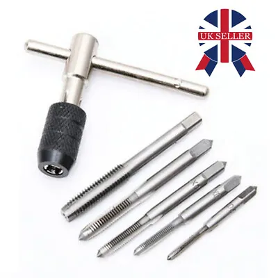 £2.88 • Buy 6pcs TAP WRENCH & CHUCK SET TOOL T-HANDLE METRIC M3 M4 M5 M6 M8 And Die Kit NEW