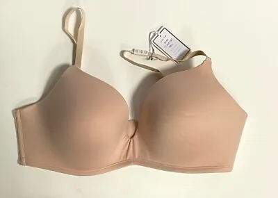 Gilly Hicks Bare Comfort Bra Memory Foam Beige Size: 36D • £14.99