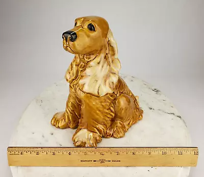 Vintage Royal Haeger Sitting Cocker Spaniel Dog Ceramic 9  Statue R 735 USA Chip • $29.95