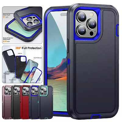 For IPhone 15 Pro Max 14 13 12 11 XS XR 8 Phone Case Heavy Duty Shockproof Cover • $5.41