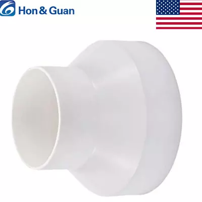 Hon&Guan Duct Adapter 6'' To 4''8  To 6   Ducting Reducer Connector Flange • $10.06