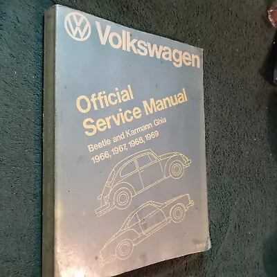 1966-1969 Volkswagen Beetle / Bug / Karmann Ghia Shop Manual / Original Book 68+ • $42.50
