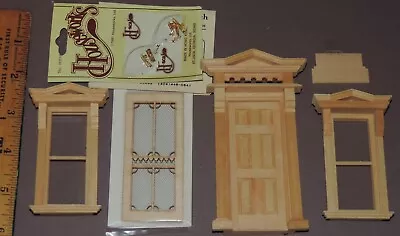 Lot Houseworks Half-Scale 1:24 Wood Dollhouse Miniature 7 Doors/13 Windows MIB • $75