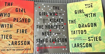 Stieg Larrson Trilogy. The Girl/Dragon Tattoo/ Hornet's Nest /Played W Fire 1st • $89.95