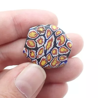 Large Tabular Venetian Millefiori Bead Authentic Antique Glass African Trade Old • $40