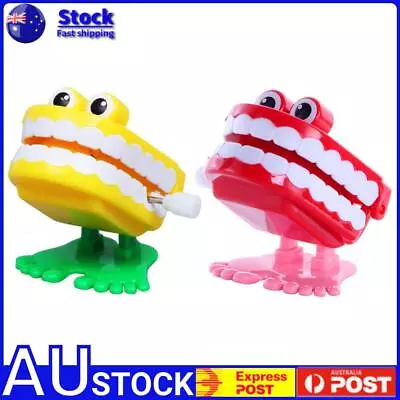 Wind Up Clockwork Toy Chattering Funny Cute Walking Teeth Mechanical Toys • $7.74