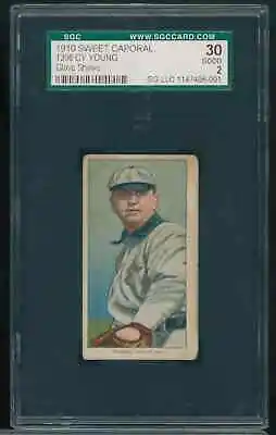 1909-11 T206 CY YOUNG Sweet Caporal 350 Glove Shows SGC 2 GOOD CLEVELAND HOF A4 • $1900