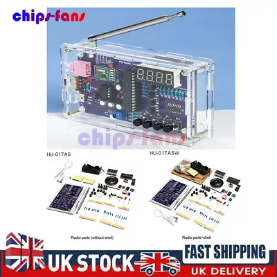 HU-017A RDA5807S FM Radio Kit Set Electronic DIY Parts 87-108MHz With Shell UK • £13.99