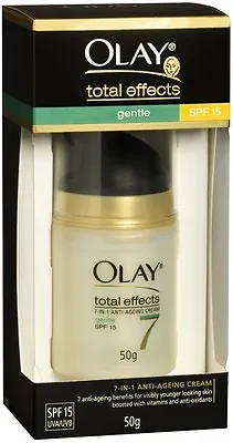 $34.98 • Buy Olay Total Effects 7 In 1 Anti-aging Cream 50g SPF 15 UVA/UVB Sunscreen