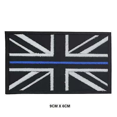 £2.29 • Buy Union Jack Black Flag UK Embroidered Iron On Sew On Patch Badge For Clothes Etc