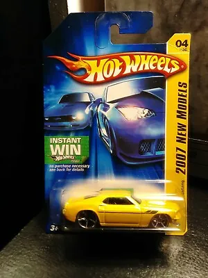 Hot Wheels 2007 New Models '69 Ford Mustang Yellow Body Color • $7.99