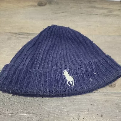 Ralph Lauren Polo Beanie Hat Blue • £9.99