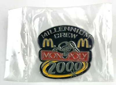McDonalds Monopoly Millennium Crew Employee Pin 2000 ©Hasbro ©McDonald's Corp • $4.41