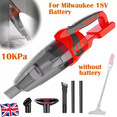 For Milwaukee 18V Battery Portable Lightweight Tools Car Vacuum Cleaner Wireless • £41.99