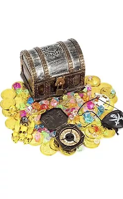 Pashali Pirate Treasure Toy Treasure Chest For Children • £9.99