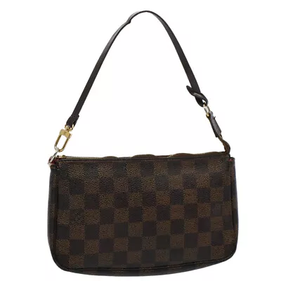 LOUIS VUITTON Damier Ebene Pochette Accessoires Pouch N41206 LV Auth 59377 • $246.40