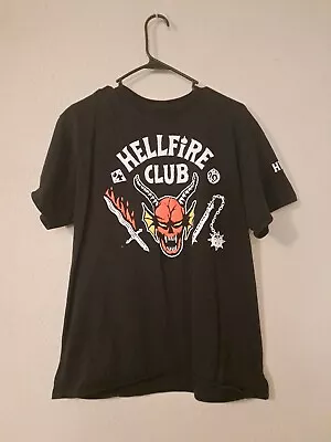 Men’s Hellfire Club Strange Things Black L T-Shirt • $7.95